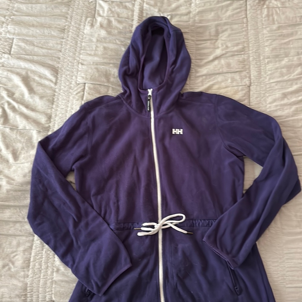 Helly Hansen  XL  Navy Blue Fleece longer Jacket